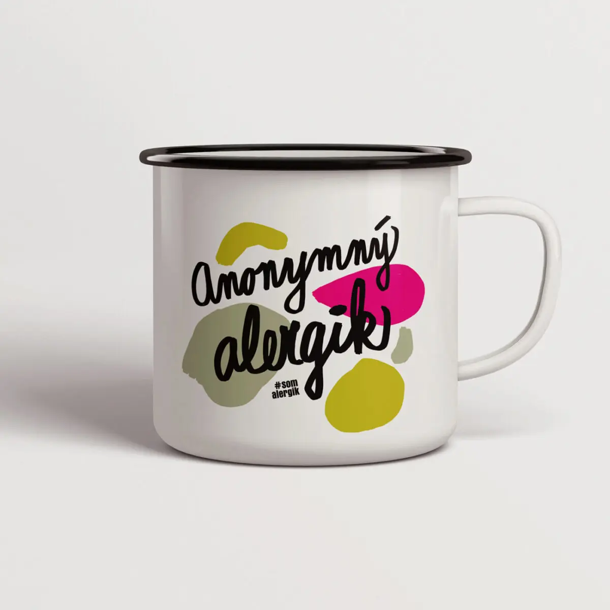 Smaltovaný hrnček Anonymný alergik