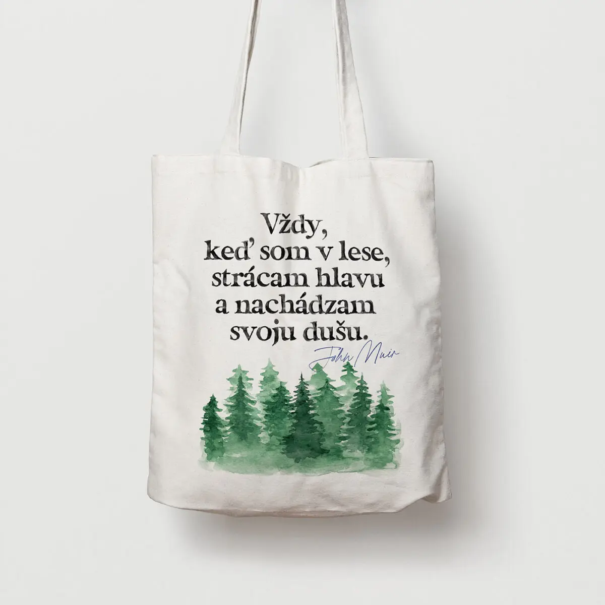 Plátenná taška Citát o lese