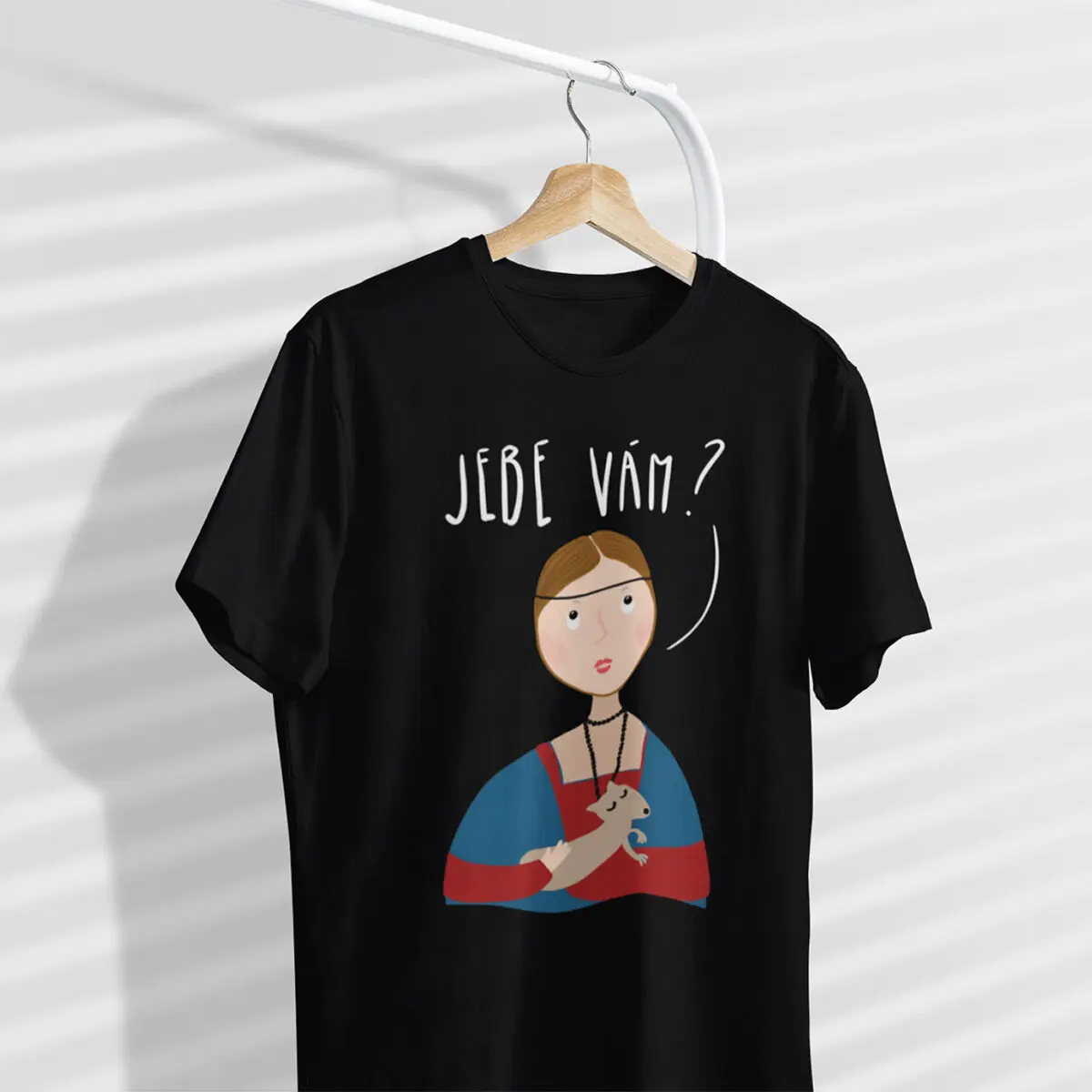 Pánske tričko Dáma s hranostajom