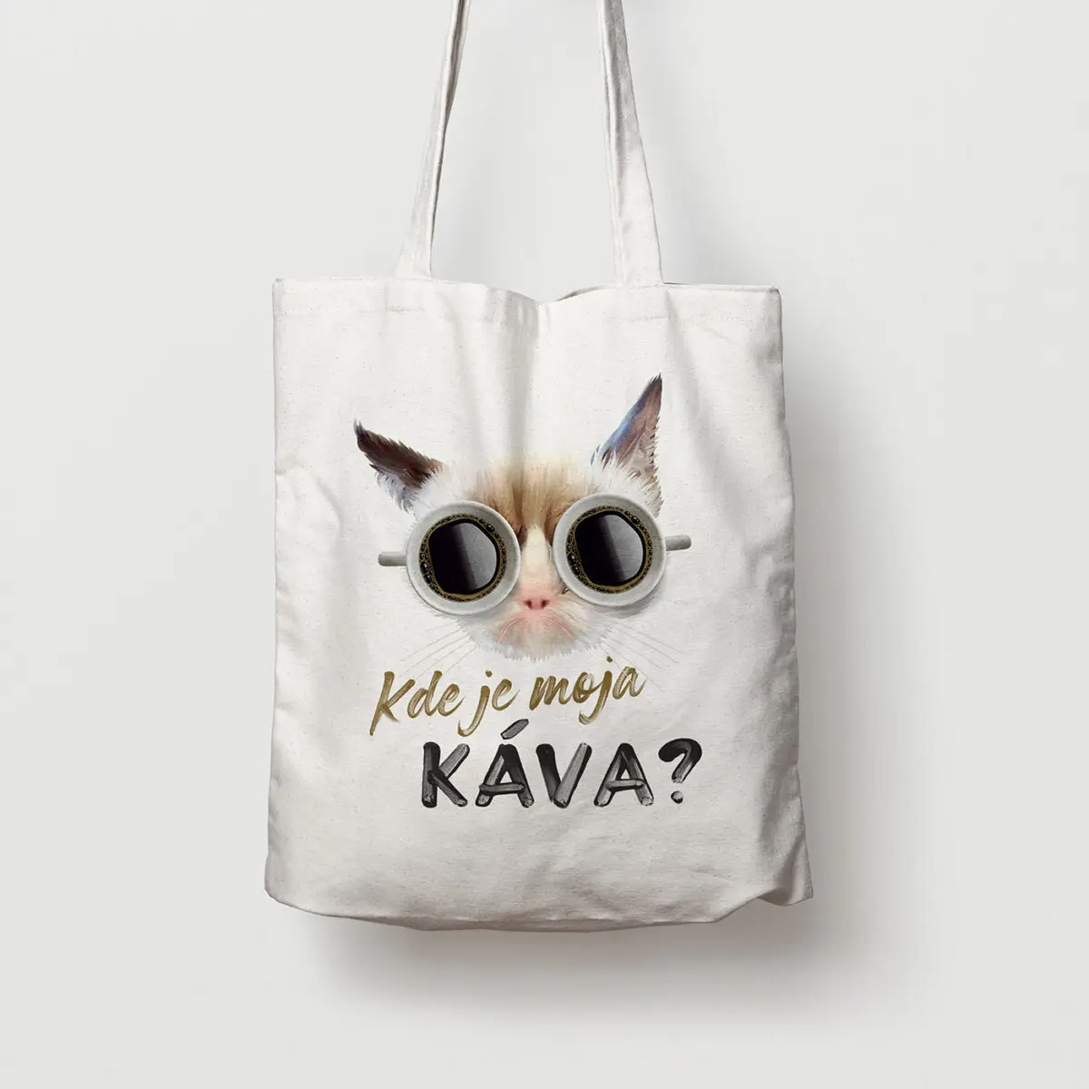 Plátenná taška Kde je moja káva? II. - Image 2