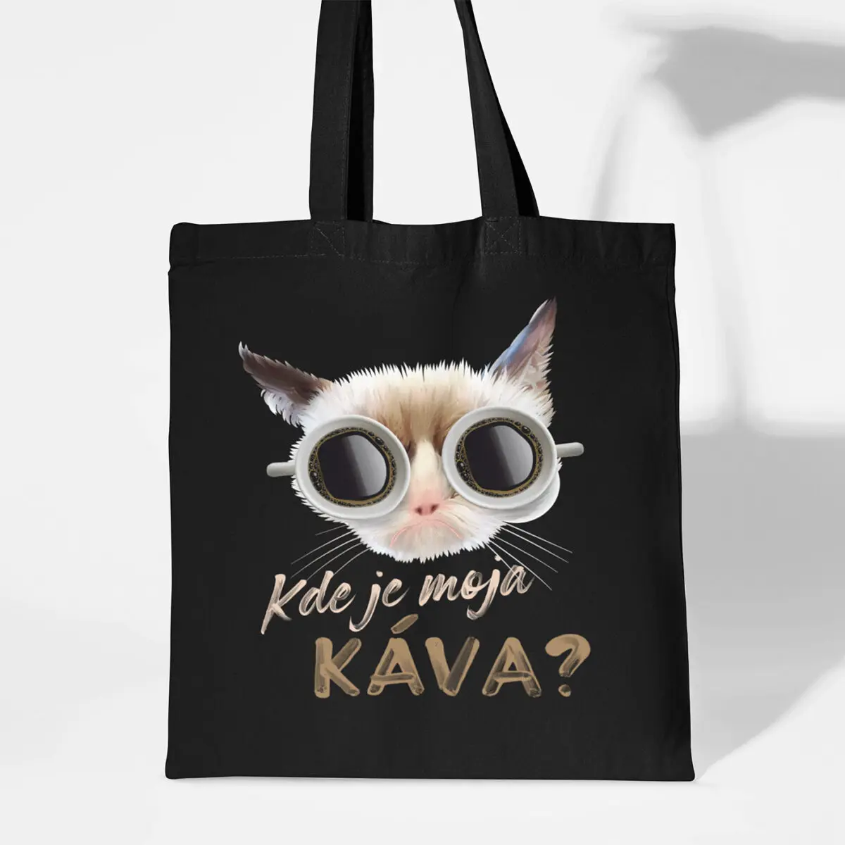 Plátenná taška Kde je moja káva? II.