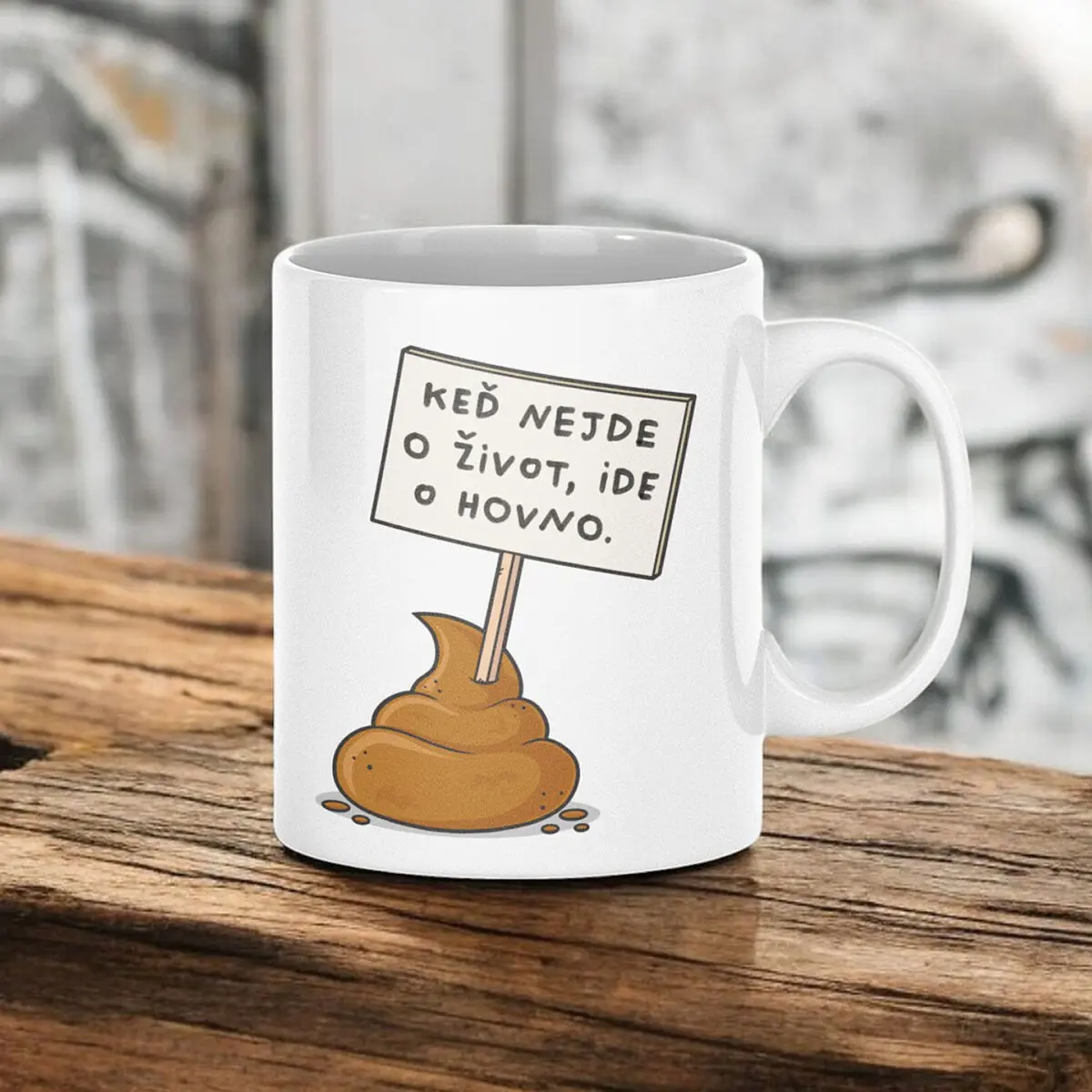 Hrnček Keď nejde o život, ide o hovno