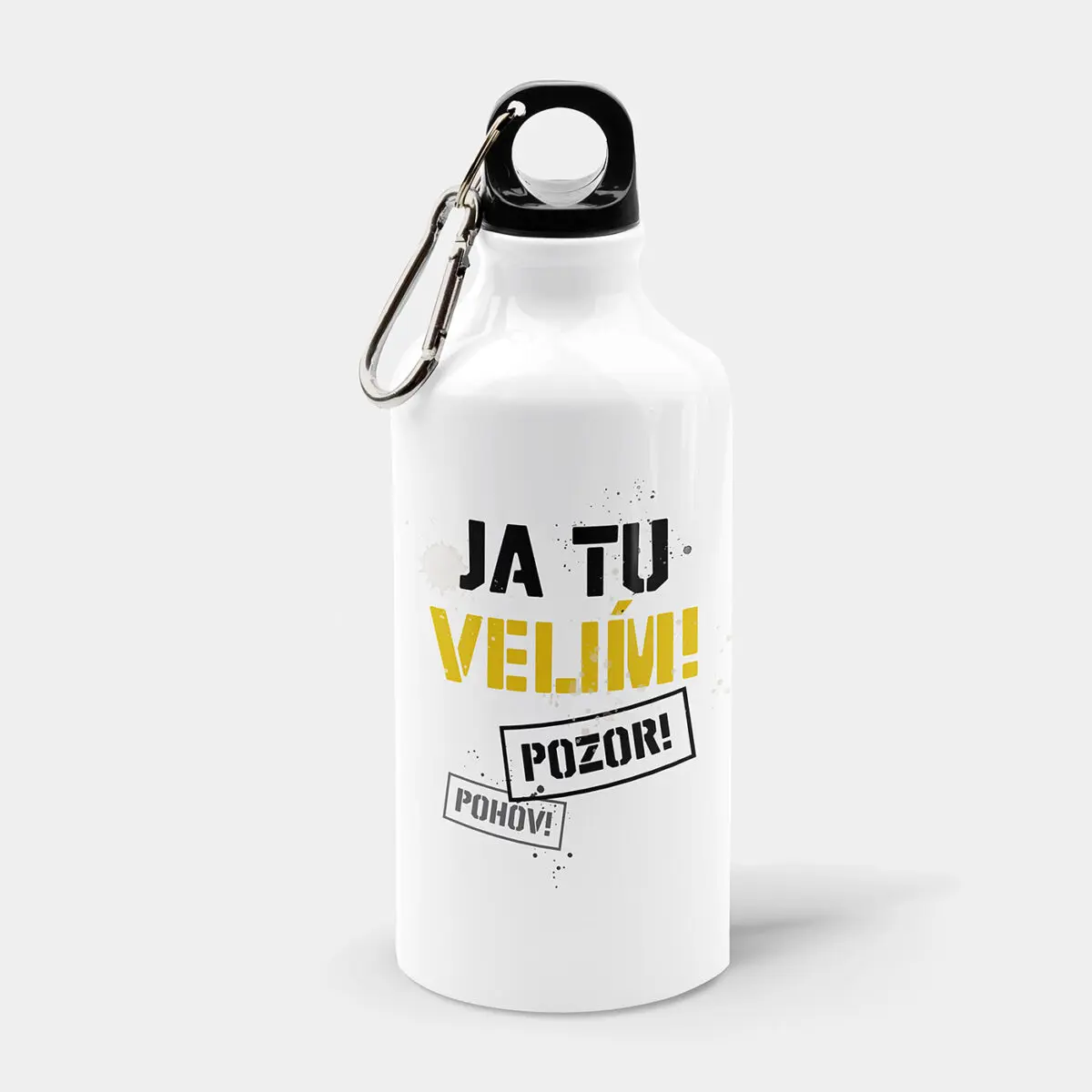 Športová fľaška Ja tu velím! Pozor! Pohov!