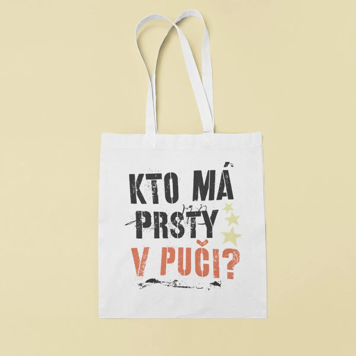Plátenná taška Kto má prsty v puči? - Image 3