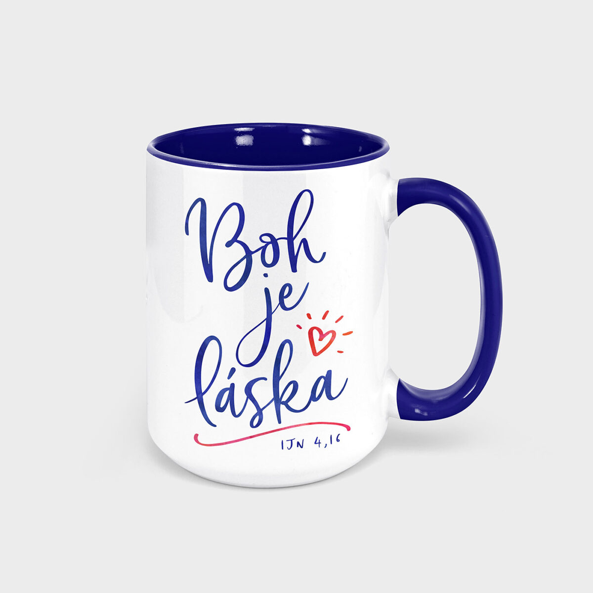 Hrnček veľký dizajnový Boh je láska