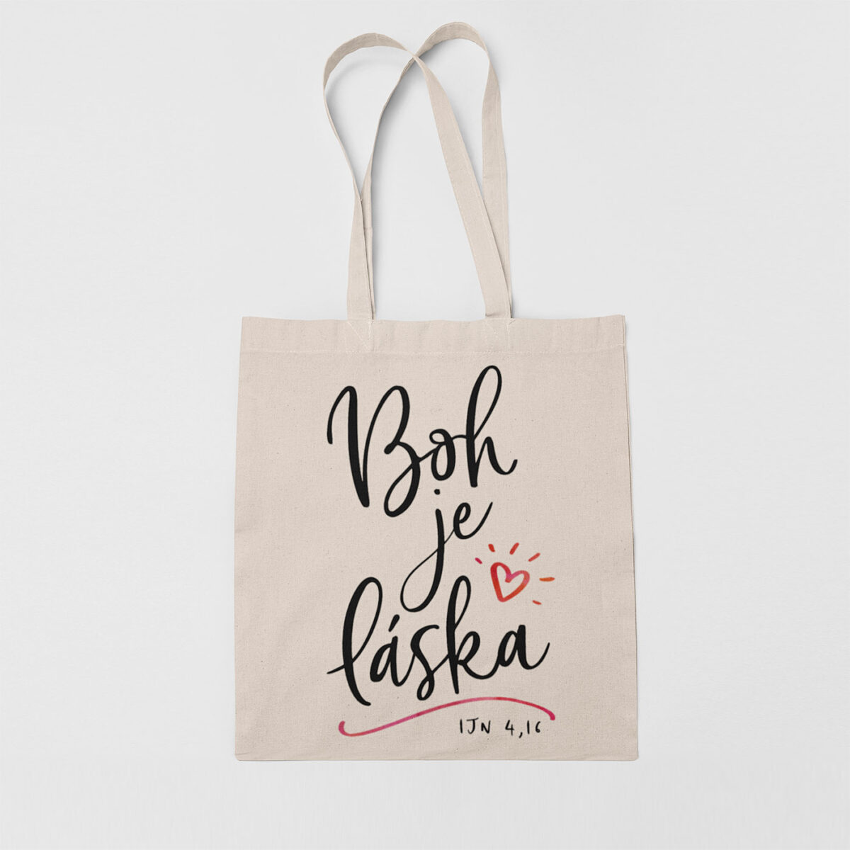 Plátenná taška Boh je láska
