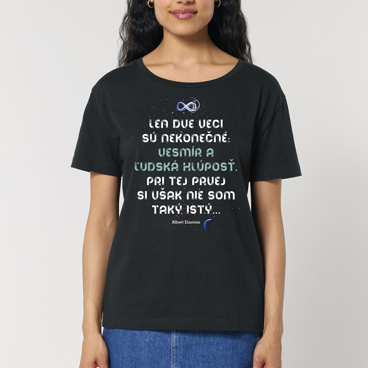 Dámske tričko Einstein a nekonečno