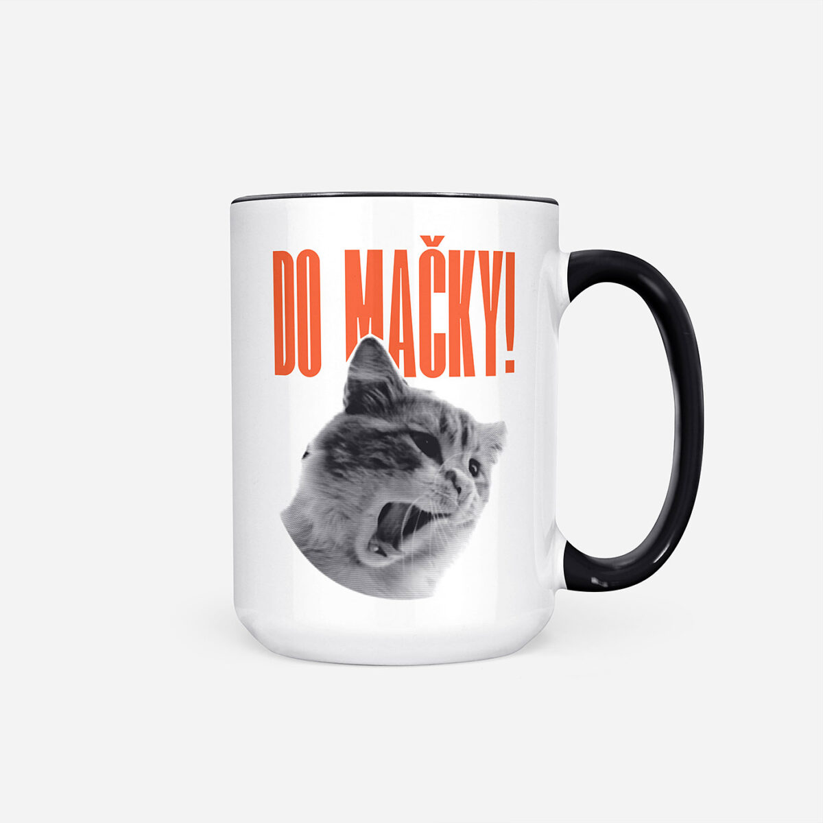 Hrnček veľký dizajnový Do mačky!