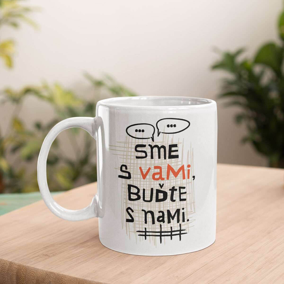 Hrnček Sme s vami, buďte s nami