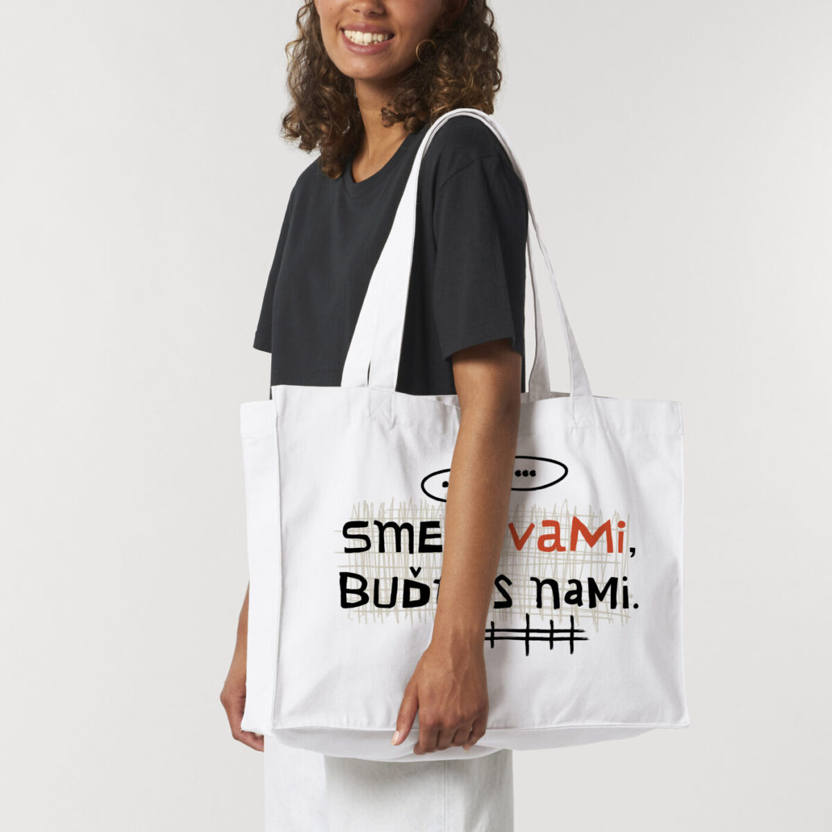 Plátenná megataška Sme s vami, buďte s nami - Image 2
