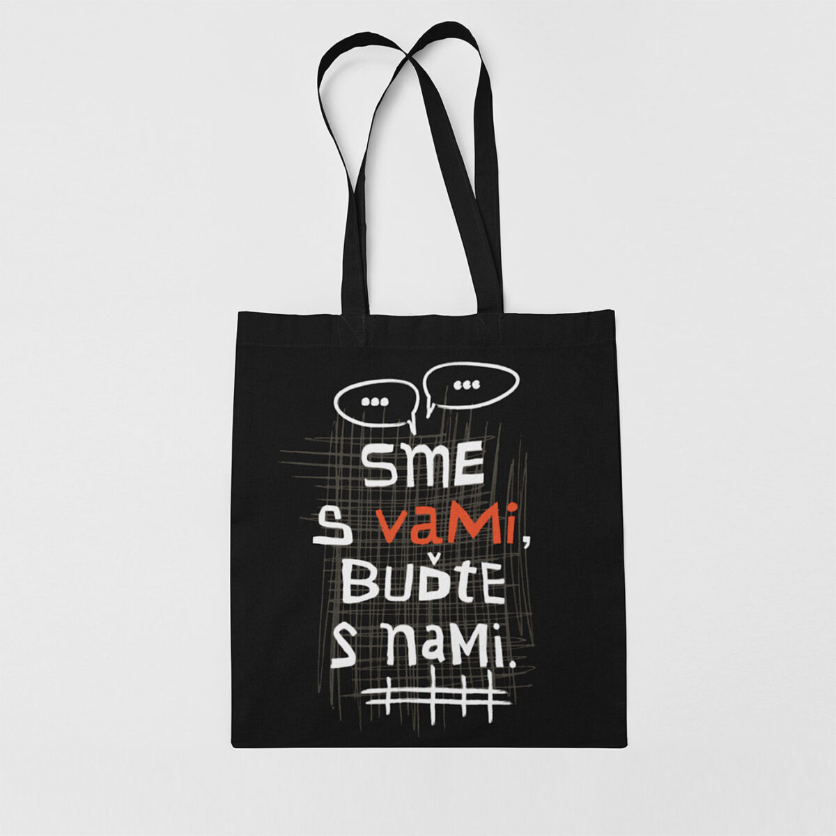 Plátenná taška Sme s vami, buďte s nami - Image 3