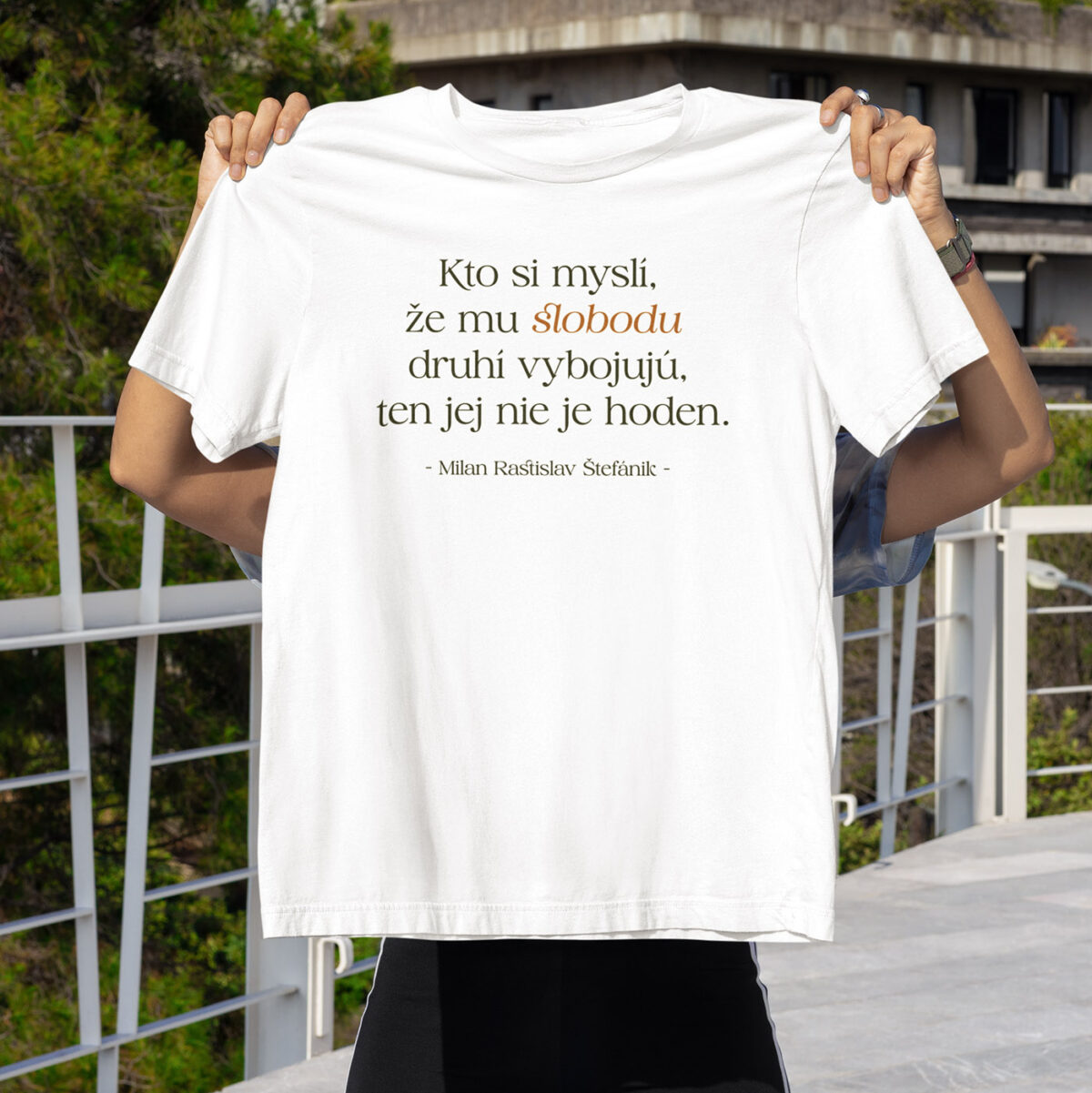 Pánske tričko Štefánik o slobode - Image 3