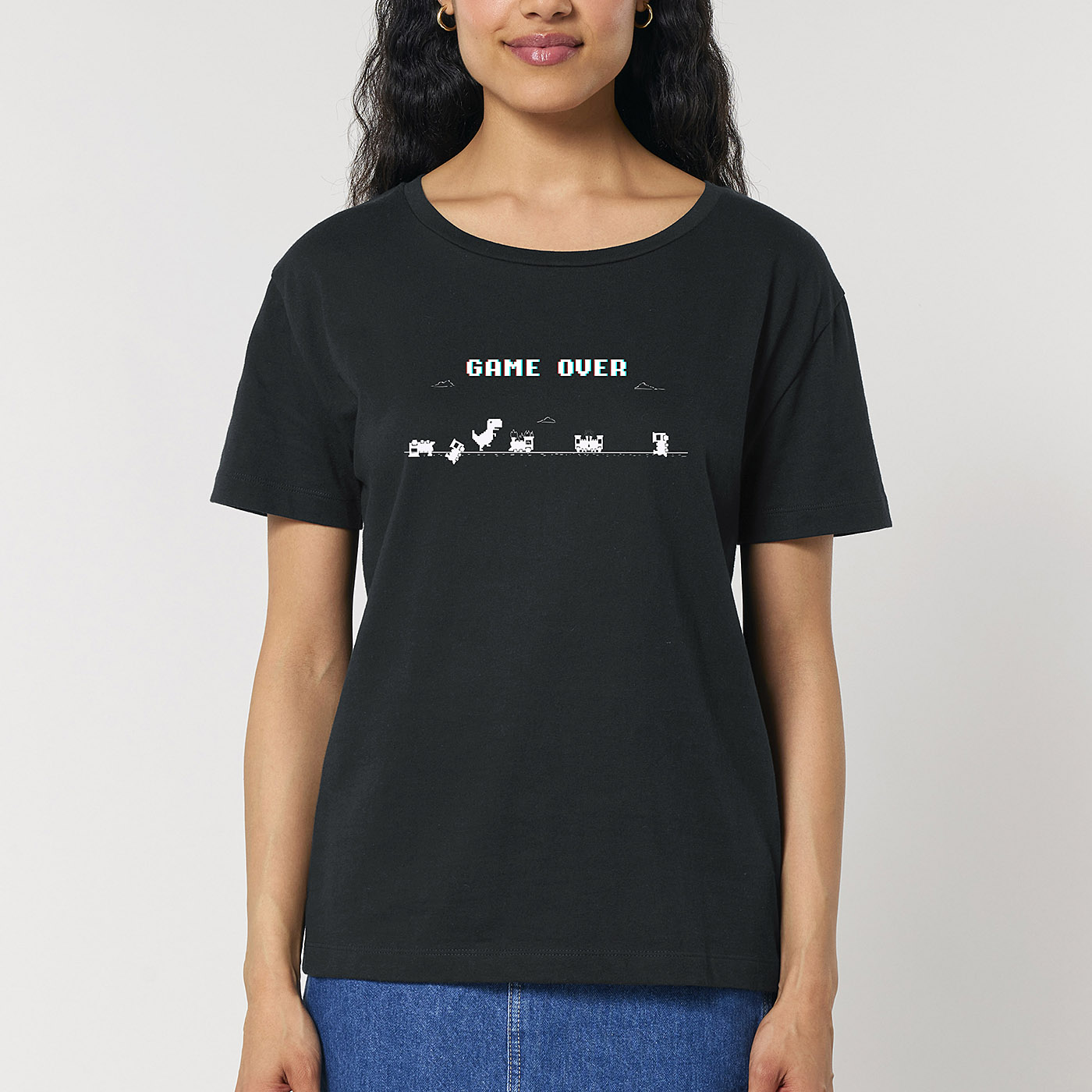 Dámske tričko Game over - Image 2