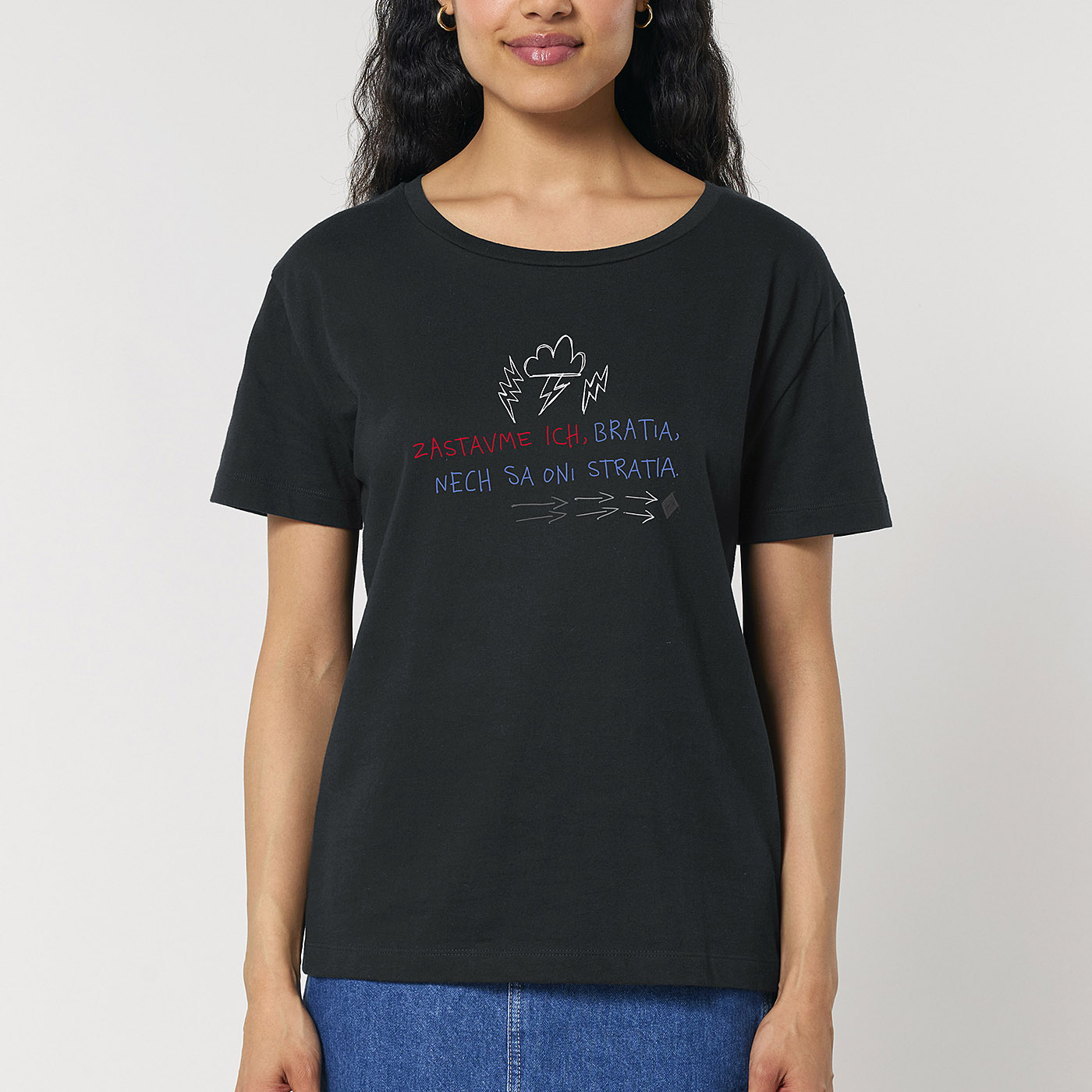 Dámske tričko Zastavme ich, bratia - Image 2