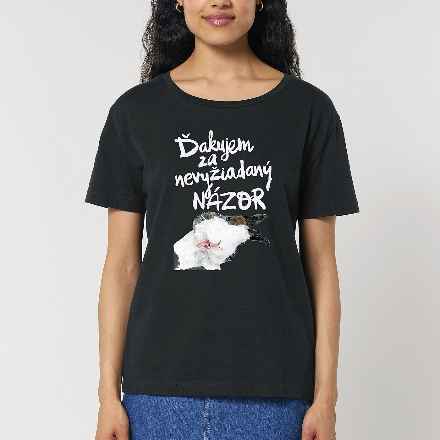 Dámske tričko Ďakujem za nevyžiadaný názor - Image 2